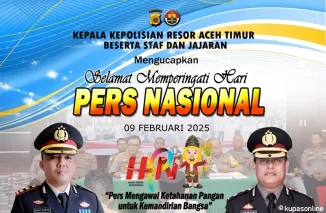 Hari Pers Nasional 2025, Kapolres Aceh Timur Apresiasi Kinerja Wartawan Dalam Mengawal Pemberitaan