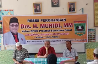 Hari Terakhir Reses, Ketua DPRD Sumbar Muhidi Serap Aspirasi Masyarakat Kota Padang