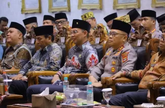 Kapolda Lampung Hadiri Peringatan Isra' Mi'raj Nabi Muhammad SAW 1446 H