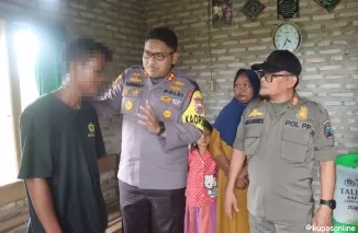 Kapolres Lampung Selatan Sambangi Pelaku Pencurian Pisang, Kedepankan Pendekatan Humanis