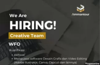 Lowongan Kerja Creative Team di Ammantour Padang, Kesempatan Emas untuk Kreator Berbakat!