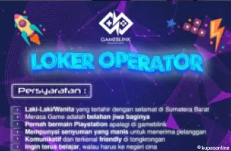 Lowongan Kerja GameBlink Sumbar, Kesempatan Emas Jadi Operator Gaming Center