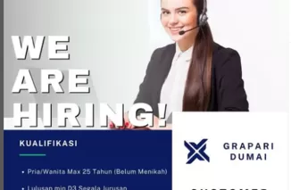 Lowongan Kerja Grapari Dumai Februari 2025, Kesempatan Emas Jadi Customer Service!