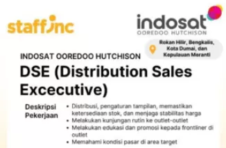 Lowongan Kerja Indosat Ooredoo Hutchison Riau, Dibuka Posisi DSE, Cek Syarat dan Cara Daftar!