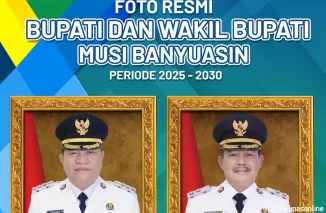 Pemkab Muba Rilis Foto Resmi Bupati dan Wakil Bupati Muba Terpilih Periode 2025-2030