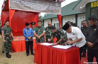 Penyerahan Bangunan Kantor Kodim Persiapan Dharmasraya