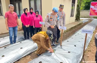 Polres Dharmasraya Luncurkan Program Pekarangan Pangan Lestari untuk Ketahanan Pangan Masyarakat