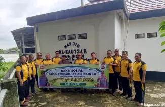 Polsek Pemulutan Gelar Bakti Sosial di Masjid Al Kausar Sambut Ramadhan