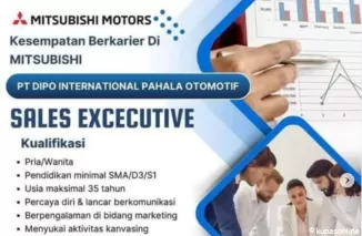 PT Dipo Internasional Pahala Otomotif Buka Lowongan! Posisi Sales Executive Menanti