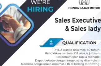 PT. Honda Gajah Motor Buka Lowongan Kerja di Padang, Lamar Sebelum 4 Januari 2025!