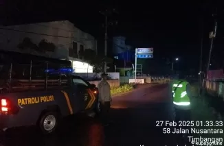 Rawan Tindak Pidana Pencurian pada Malam Hari, Polsek Indralaya Tingkatkan Intensitas Patroli