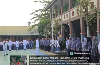 Sat Lantas Polres Simalungun Gelar Sosialisasi Keselamatan Berkendara di SMK Satria Budi Perdagangan