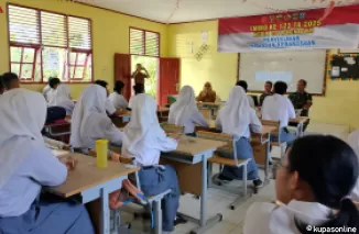 Satgas TMMD ke 123 Sosialisasikan Wawasan Kebangsaan Kepada Siswa-siswi Mentawai