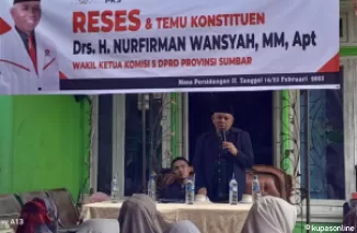 Wakil Ketua Komisi V DPRD Sumbar Serap Aspirasi Warga Jelang Ramadhan