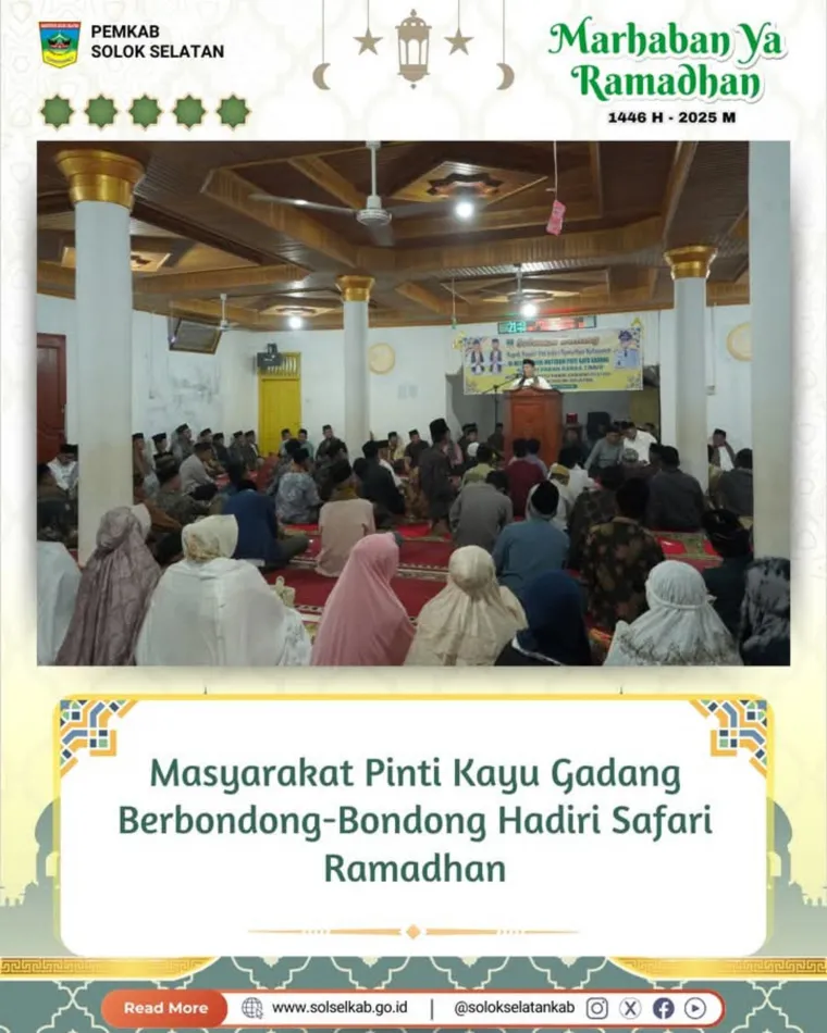 Masyarakat Pinti Kayu Gadang Berbondong-Bondong Hadiri Safari Ramadhan