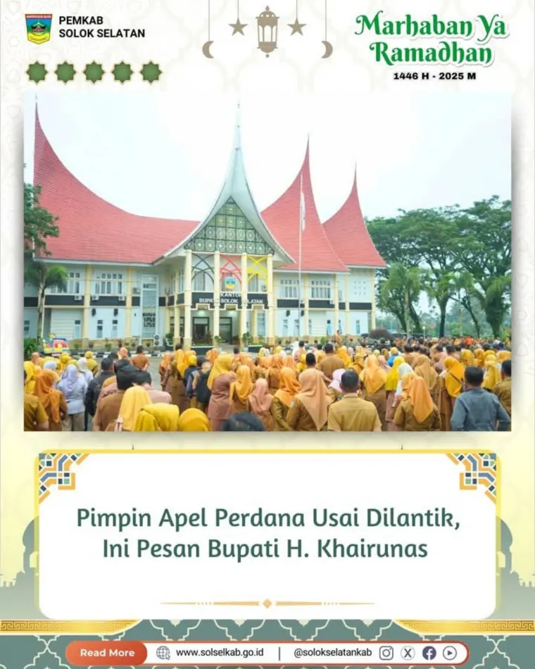 Pimpin Apel Perdana Usai Dilantik, Ini Pesan Bupati Khairunas