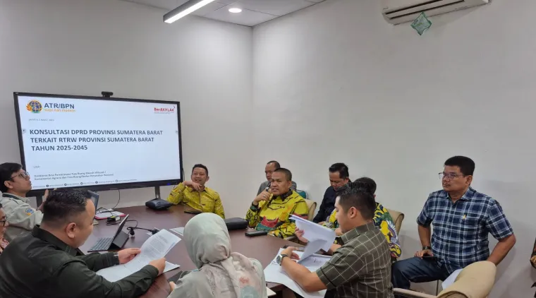 Pimpinan DPRD Sumbar dan Pansus RTRW Konsultasi ke Kementerian ATR/BPN