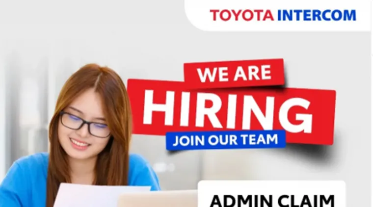 Toyota Intercom Padang Buka Lowongan Admin Claim, Fresh Graduate Bisa!