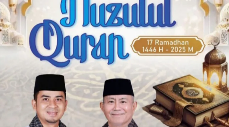 Wako dan Wawako Solok Mengucapkan Selamat Memperingati Nuzulul Quran 17 Ramadan 1446 Hijriyah/2025 Masehi