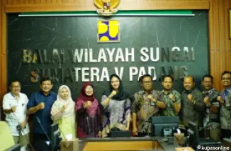 Berkoordinasi dengan Kepala Balai Wilayah Sungai V, Bupati Annisa bawa oleh-oleh Rp61,8 M untuk Dharmasraya.