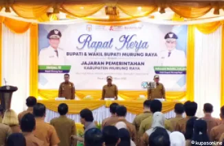 Bupati dan Wakil Bupati Murung Raya Pimpin Rapat Perdana, Bahas Efisiensi Anggaran dan Pembangunan Daerah