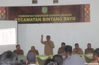 Bupati Sergai Sosialisasikan Kebijakan Daerah dan Strategi Peningkatan PBB-P2 2025 di Kecamatan Bintang Bayu