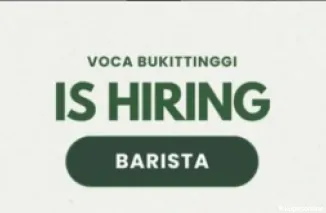 Kesempatan Emas! VOCA Bukittinggi Buka Lowongan untuk Barista, Waiters, dan Kitchen Staff