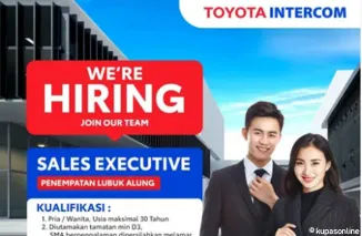 Kesempatan Kerja di Toyota Intercom Lubuk Alung, Cek Persyaratan & Cara Daftarnya!