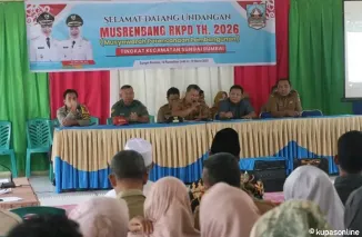 Ketua DPRD Kabupaten Dharmasraya Hadiri Musrenbang RKPD Kecamatan Sungai Rumbai