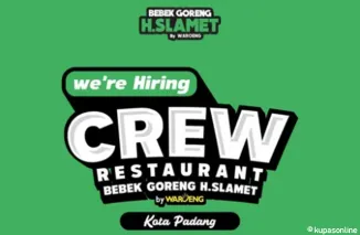 Lowongan Kerja Bebek Goreng H. Slamet Padang, Dibuka Posisi Crew Restoran!