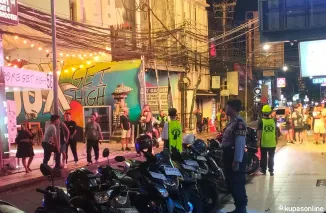 Patroli Blue Light Polsek Kuta Antisipasi Gangguan Kamtibmas di Wilayah Rawan