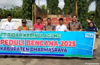 Pemkab Dharmasraya Terima Bantuan CSR untuk Korban Banjir dan Longsor