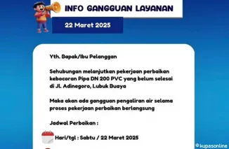 Perbaikan Pipa Perumda AM Padang, di Jl. Adinegoro Belum Selesai, Gangguan Air Berlanjut di Lubuk Buaya dan Padang Sarai