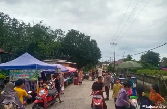 Polsek Rantau Alai Gelar Patroli Pasar Beduk dan Himbauan Kamtibmas di Bulan Ramadhan