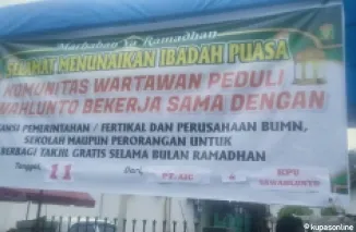 PT Aice dan KPU Kota Sawahlunto Berkontribusi dalam Kegiatan Berbagi Takjil