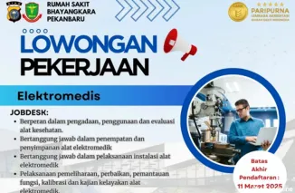 RS Bhayangkara Pekanbaru Buka Loker Elektromedis, Segera Lamar!