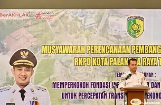 Sekretaris BAPPERIDA Prov. Kalteng Wakili Kepala BAPPERIDA dalam Penyampaian Arahan di Musrenbang RKPD Kota Palangka Raya 2026