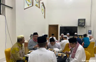 Silaturahmi dan Buka Bersama Dir Intelkam Polda Sumsel dengan Rektor Universitas Sriwijaya Di masjid An- Nabawi Indralaya