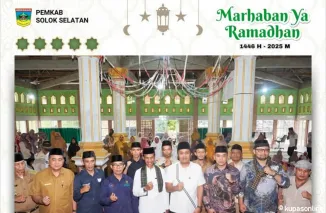 Wabup H. Yulian Efi Sambut Kedatangan Tim Safari Ramadhan Wagub Vasco