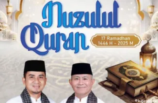 Wako dan Wawako Solok Mengucapkan Selamat Memperingati Nuzulul Quran 17 Ramadan 1446 Hijriyah/2025 Masehi