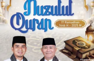 Wako dan Wawako Solok Mengucapkan Selamat Memperingati Nuzulul Quran 17 Ramadan 1446 Hijriyah/2025 Masehi