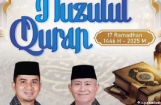 Wako dan Wawako Solok Mengucapkan Selamat Memperingati Nuzulul Quran 17 Ramadan 1446 Hijriyah/2025 Masehi