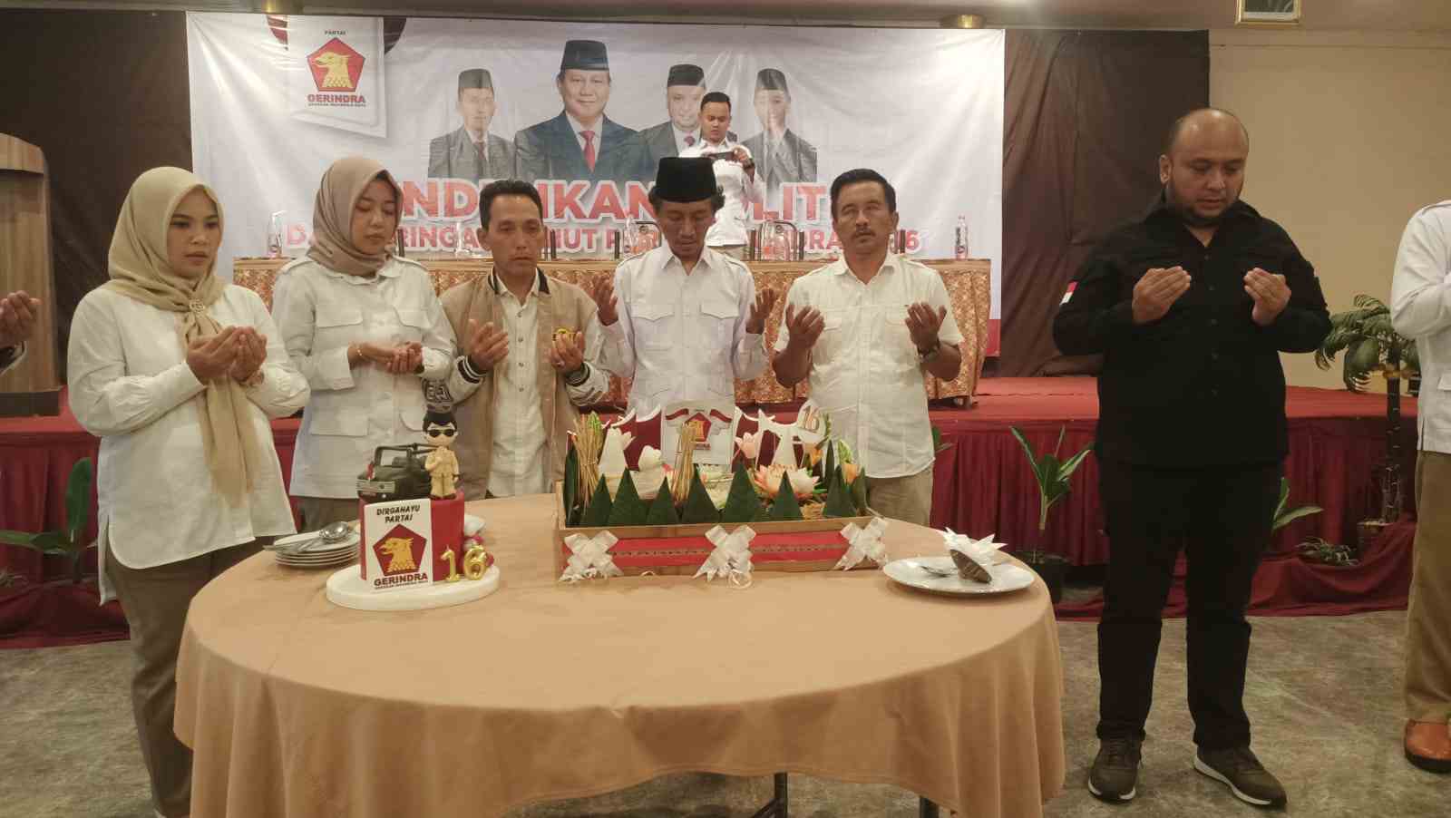 Foto Peringati HUT ke 16, DPC Gerindra Kab Blitar Terus Geber Kadernya Menangkan Prabowo-Gibran Satu Putaran