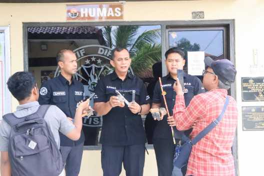 Foto Belasan ABG Diduga Akan Perang Sarung Diamankan Polres Blitar Kota