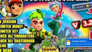 Game Subway Surfers Versi Terbaru 3.26.2 Mod Apk Unlimited Money/Unlock All Fiture