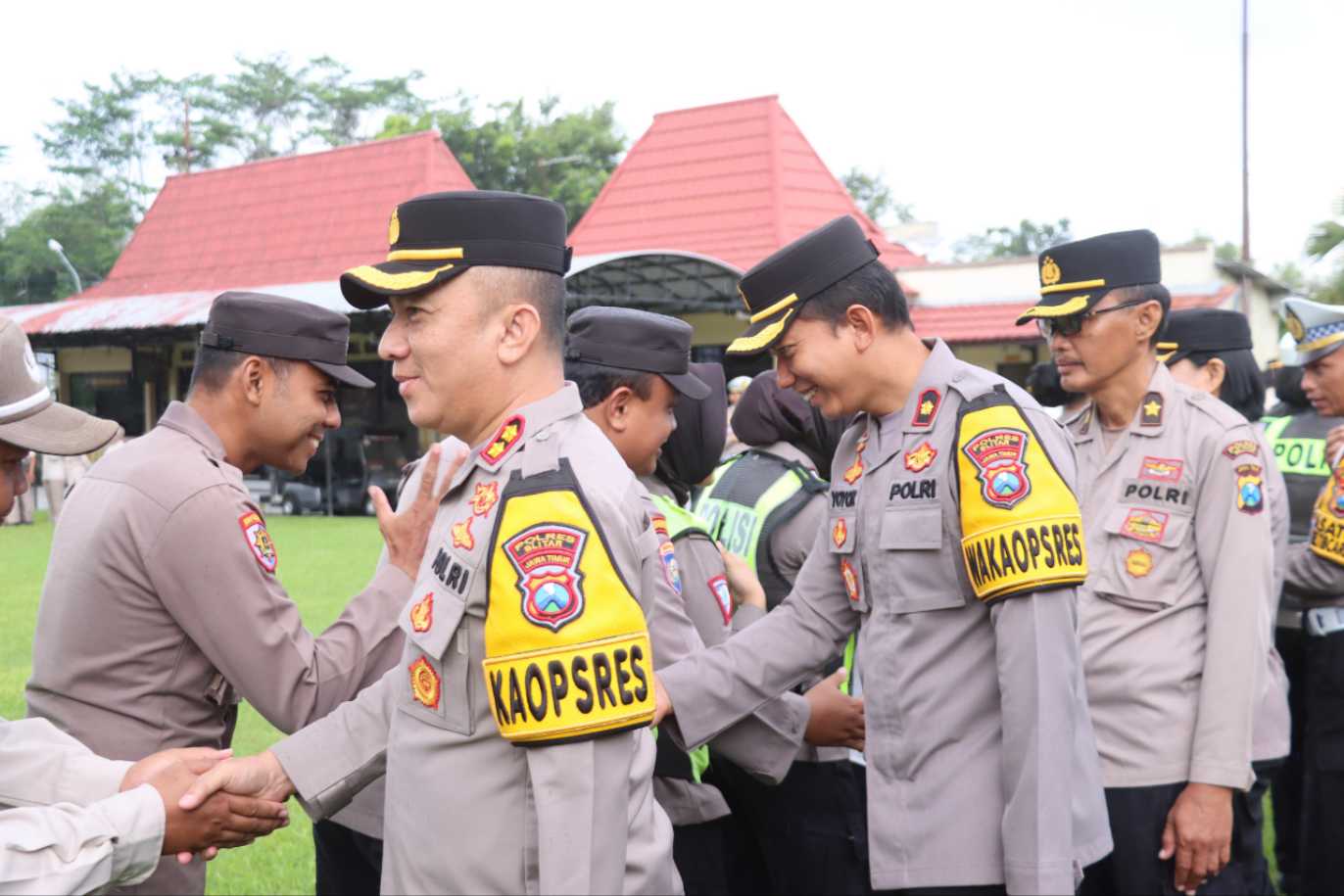 Foto Halal Bihalal Digelar Polres Blitar Sebagai Momentum Kebersamaan