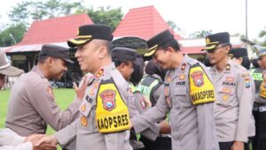 Foto Halal Bihalal Digelar Polres Blitar Sebagai Momentum Kebersamaan