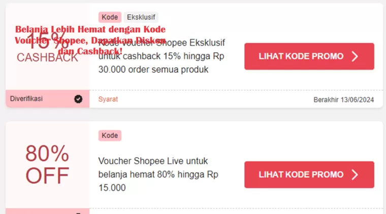 Belanja Lebih Hemat dengan Kode Voucher Shopee, Dapatkan Diskon dan Cashback!