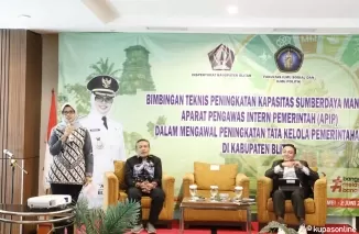 Bupati Blitar buka Bimtek Peningkatan Kapasitas SDM APIP dalam Mengawal Peningkatan Tata Kelola Pemerintahan.