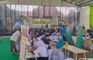 Bupati Blitar diacara Job Fair Pemkab Blitar (Disnaker) 2024.